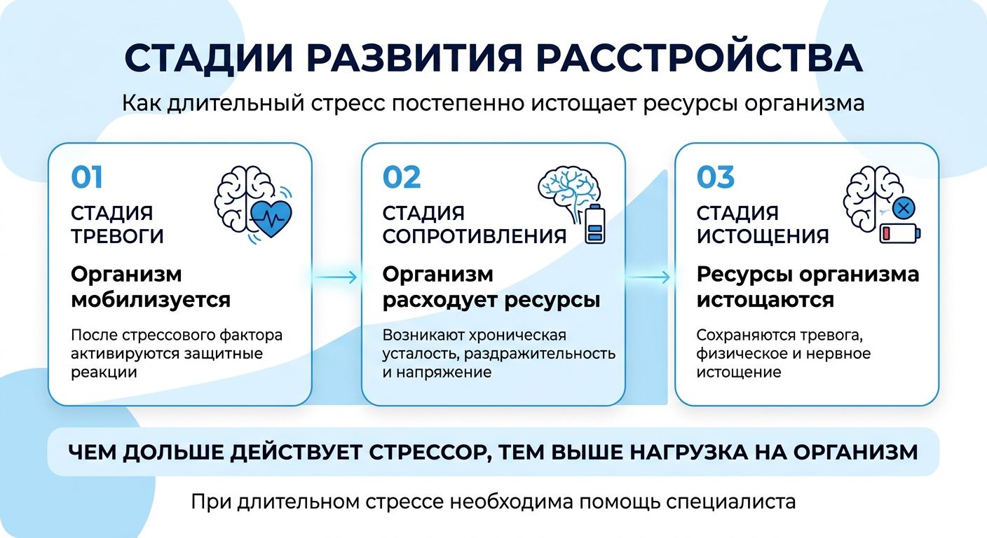 Лечение стресса в Одинцово инфографика